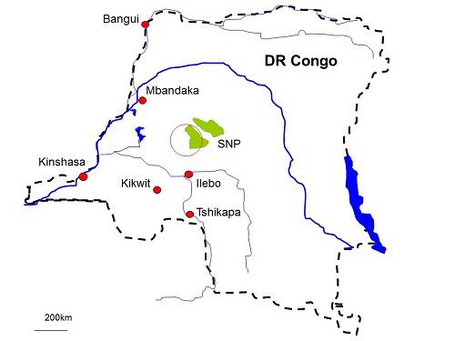 Salonga National Park Map